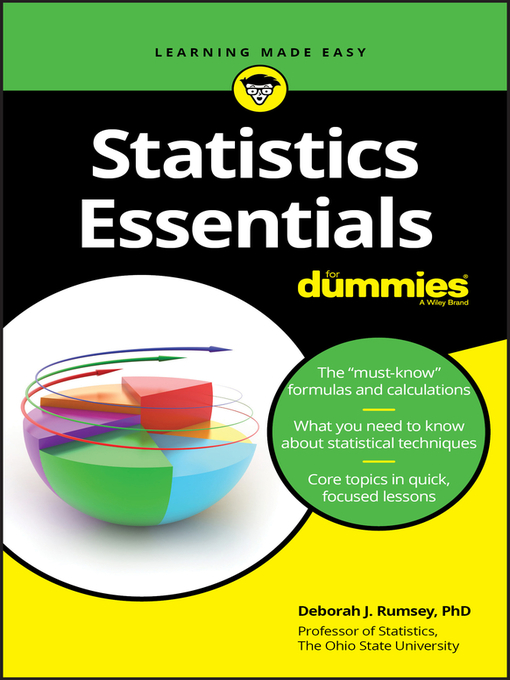 Title details for Statistics Essentials For Dummies by Deborah J. Rumsey - Wait list